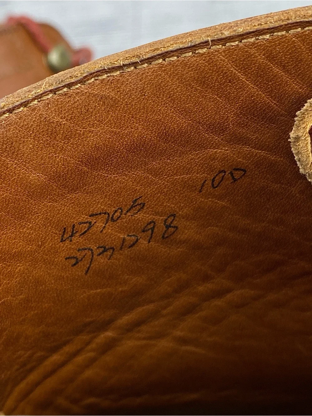 Grant Stone Diesel Saddle Tan Leather Plain Toe Boot Men’s Size 10 D